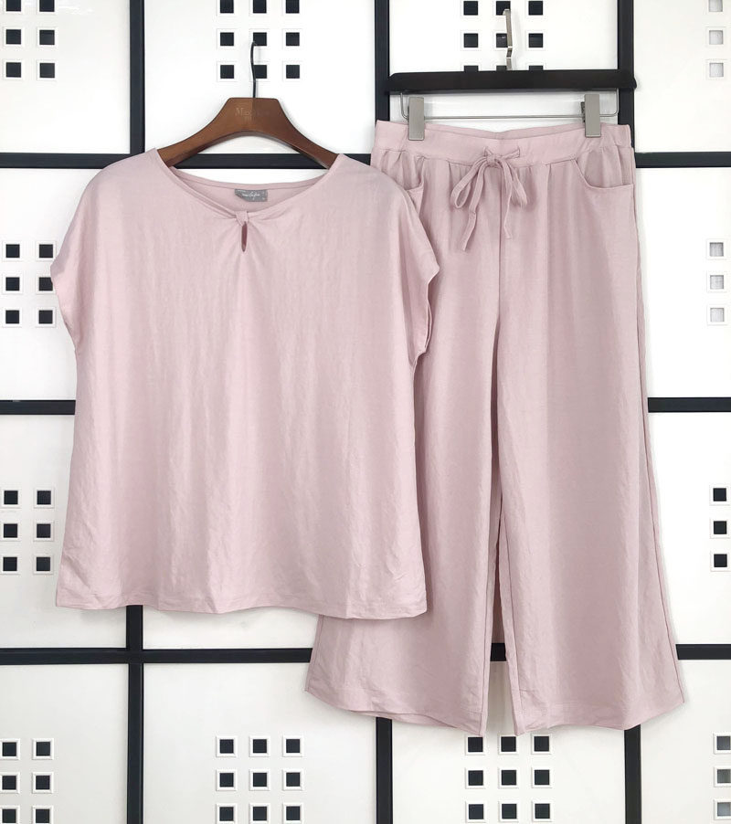 夏季睡衣女日单外贸天丝麻薄款短袖长裤两件套宽松女士家居服套装,女士内衣/男士内衣/家居服,睡衣/家居服套装,淘宝优惠券,粉丝福利购,淘宝优惠卷