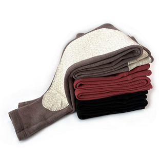 抗寒棉裤 双面德绒磨毛高腰打底裤 女蚕丝羊绒护膝加厚保暖裤 秋冬款