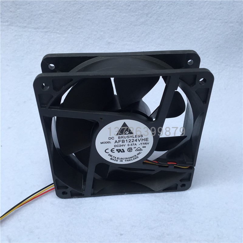 工业工频机柜散热轴流风机AFB1224HHE/VHE/SHE 12cm 12038 24V