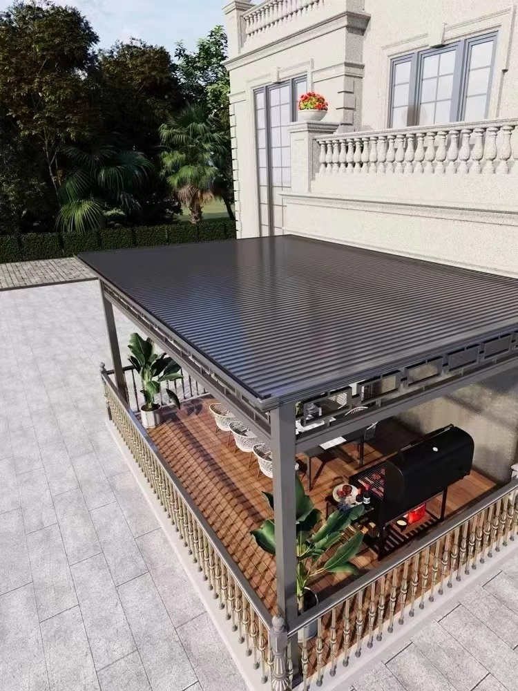 铝合金屋顶瓦长城隔热铝瓦双层凹凸板凉亭阳光房楼顶防晒铝波浪板