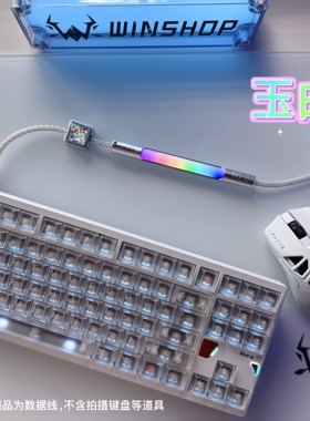 「职业冠军同款」wins电竞8k数据线 磁轴键盘机械键盘手工航插线