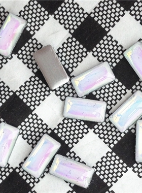 美甲产品七彩石长方形饰品JN Rectangle 2×4mm