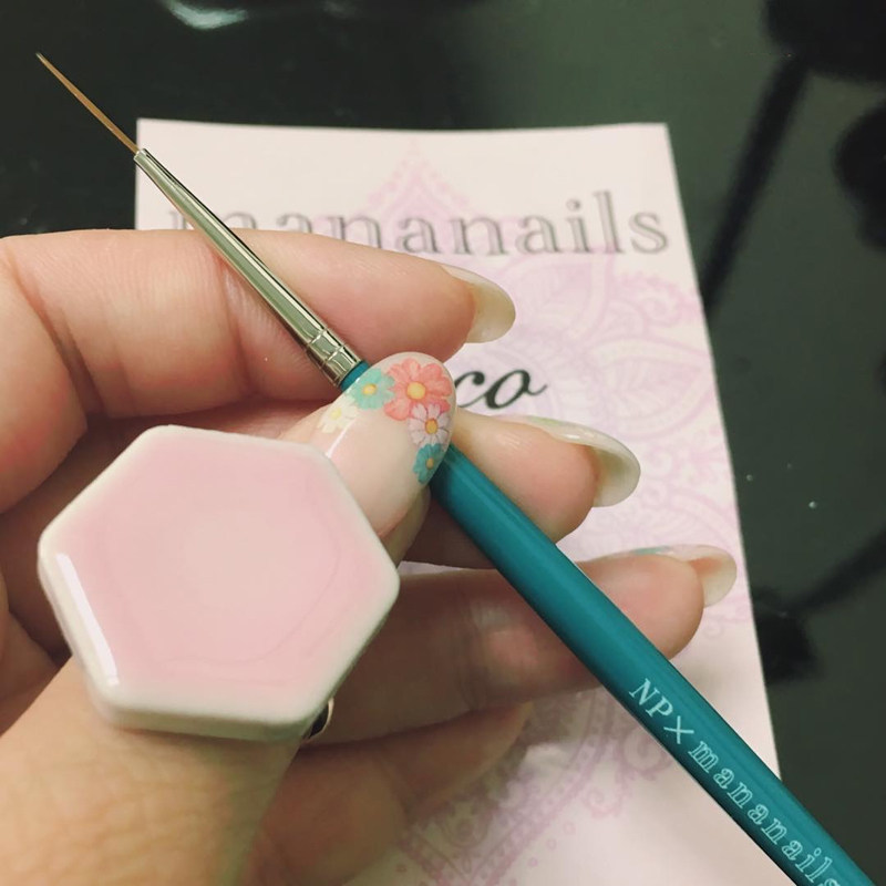 U3美甲日本进口NPmananails美甲光疗凝胶彩绘细笔专业工具小蓝笔