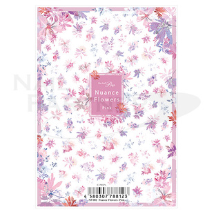 进口sha-nail贴纸华丽的细微花 NF-002