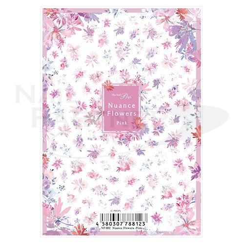 进口sha-nail贴纸华丽的细微花 NF-002