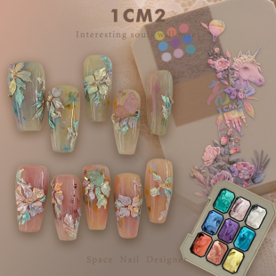 1CM2原创美甲 艺术浮雕胶 免洗固态雕艺绘画肌理甲油胶2024新品