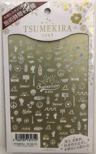 日本进口TSUMEKIRA夏日贴纸