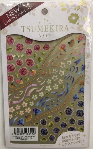 日本进口TSUMEKIRA花样花朵贴纸