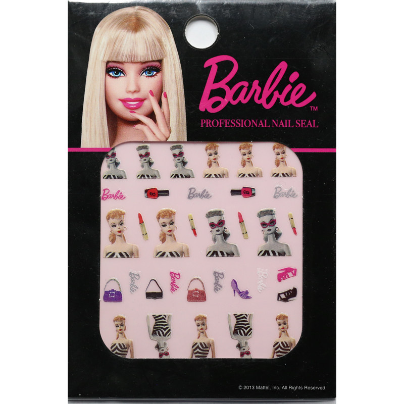 日本进口Barbie芭比娃娃贴纸