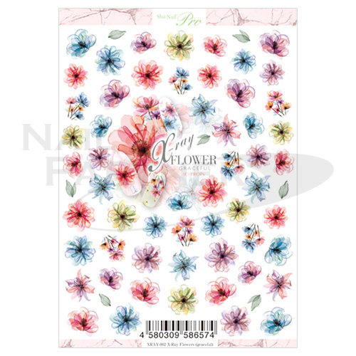 进口Sha-nail七色花贴纸 XRAY-002