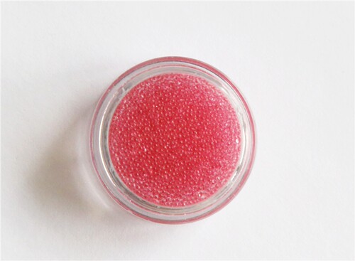 美甲产品透明深粉色小珠子0·6mm-0·8mm 3g