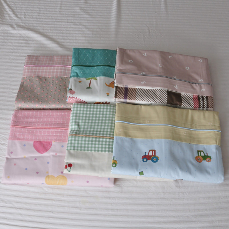 新款斜纹纯棉单人印花被套被罩被子皮160*210滚绳包边拉链被芯套