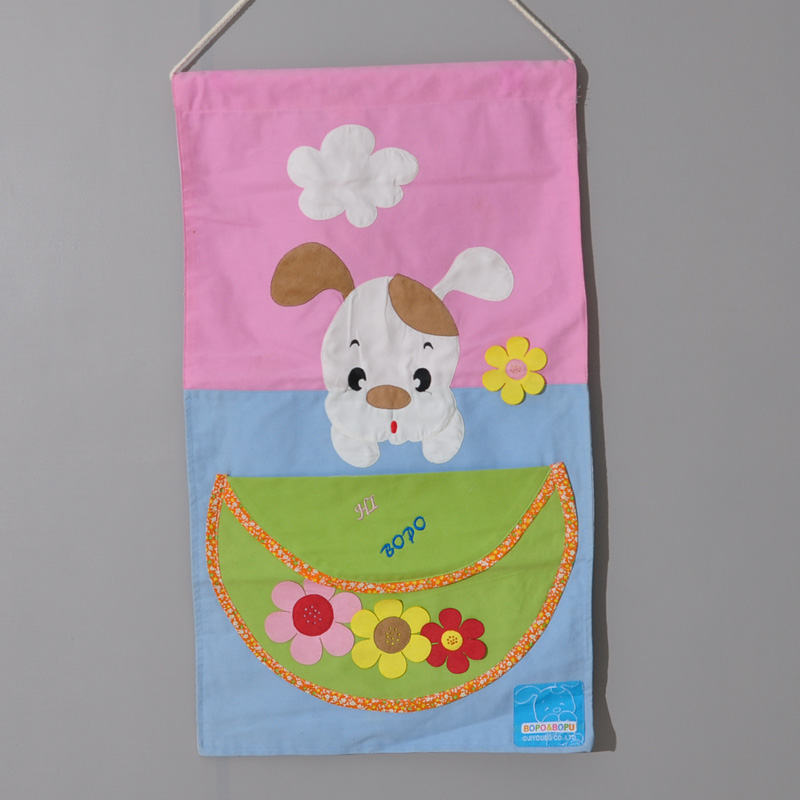 韩国贴布绣收纳袋挂袋