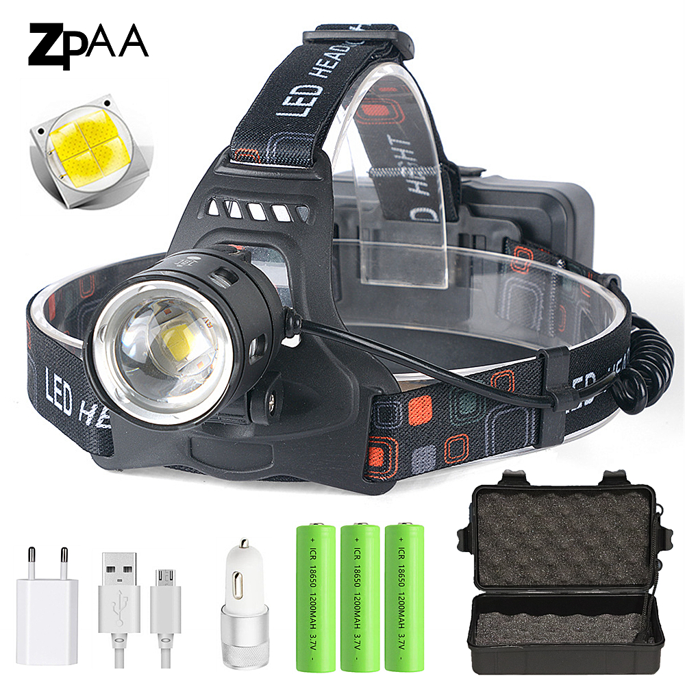 Powerful XHP70.2 XHP50.2 Led Headlamp Headlight Zoom Head La