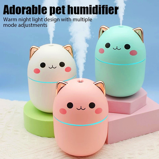 250ml Air Humidifier Cute Kawaiil Aroma Diffuser with Night