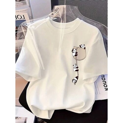 2026 Fashion New Design - Women's Round-neck Panda Print Fas