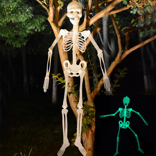 32cm Luminous Skull Skeleton Body Scary Halloween Toy Funny