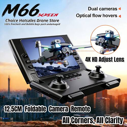 2026 New M66 Drone HD Folding Remote Control With Camera And
