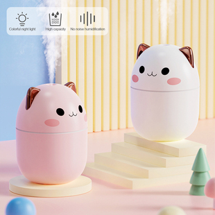 250ml Air Humidifier Cute Kawaiil Aroma Diffuser With Night