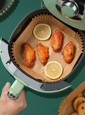 100pcs Disposable Square & Round Air Fryer Parchment Paper,