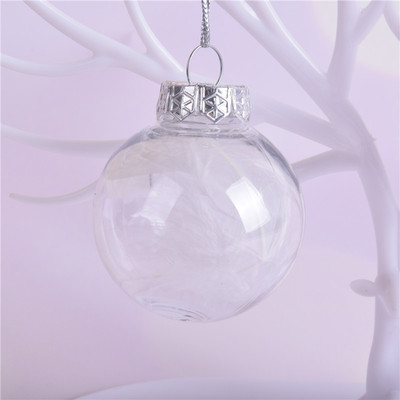 1/2/5pcs Clear Fillable Bauble 6/8/10cm Plastic Ball Baubles