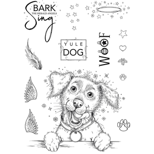 Bark The Herald Angels Sing Clear Stamps Christmas Puppy Dog