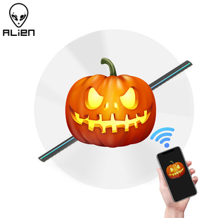ALIEN 3D HD Hologram Fan Projector Wifi LED Float Sign Playe