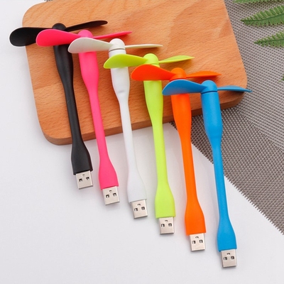Mini USB Fan Flexible Bendable Fan For Power Bank Laptop PC