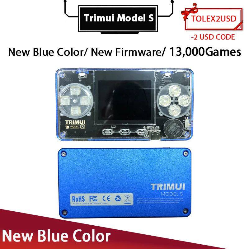 Trimui Model S New Blue 2.0Inch Screen Retro Video Game Cons