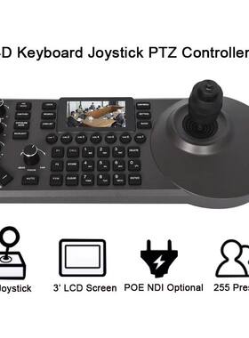 3 Inch LCD Screen 4D Keyboard NDI Ip Joystick PTZ Controller