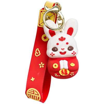 Chinese New Year Keychain 2023 Cute Rabbit Keychains Bunny H