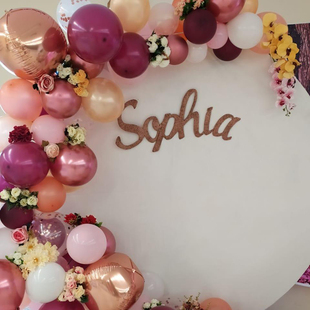 4D Aluminum Foil Balloon Rose Gold Ballon Birthday Party Bab