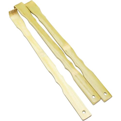 3-Pack Bamboo Back Scratcher Set - 18.3-Inch Long Handle, Na