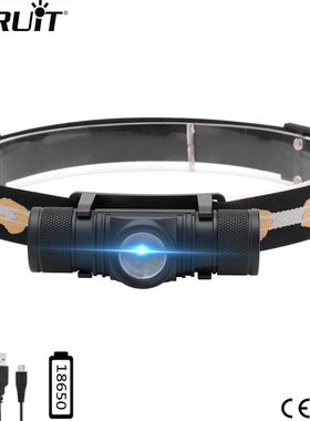 BORUiT D10 XM-L2 LED Headlamp Powerful 3000LM Waterproof Hea