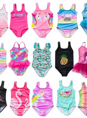 2-16years Girls Swimsuit One Piece Swimsuit 2022 Fashion Rai