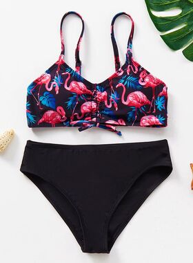 5~16Years Kids Beach Wear Two pieces Girls Swimwear Swimming