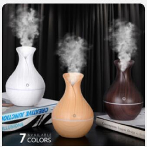 Mini Air Humidifier USB Oil Diffuser Aroma Diffuser Wood Gra