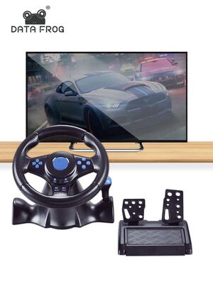 Data Frog Racing GamePad 180 Degree Steering Wheel Vibration