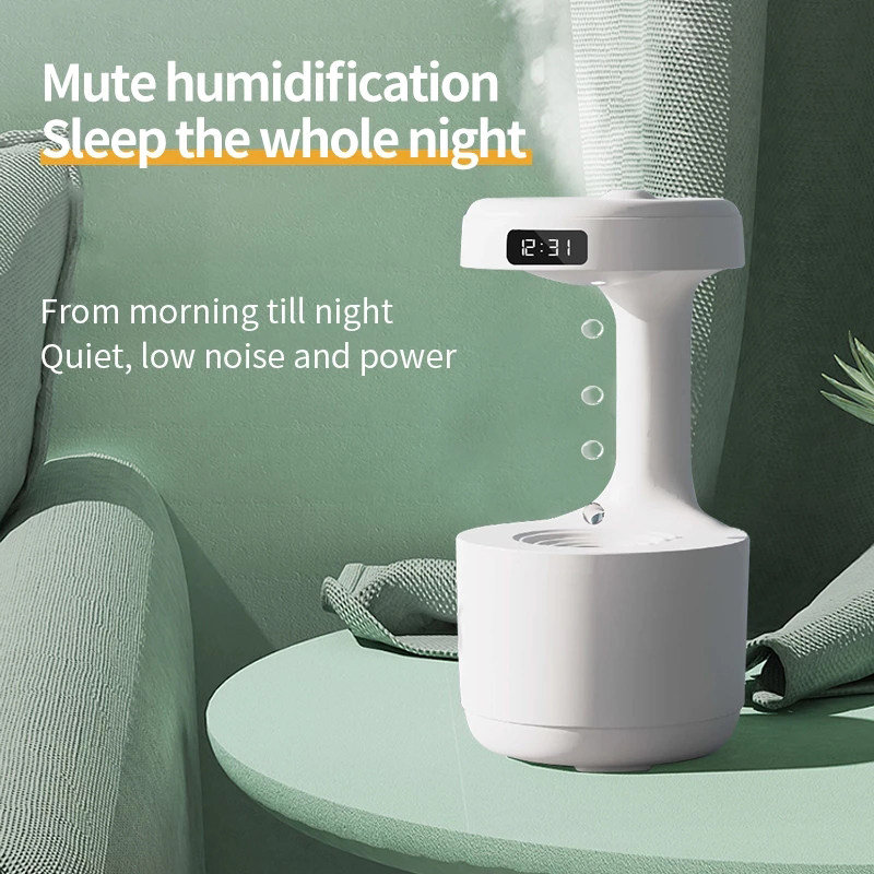 xiaomi 800ml air humidifier home anti-gravity water droplets