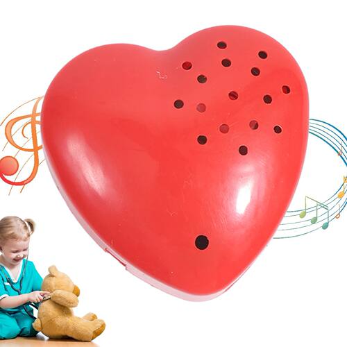 Heart Shaped Voice Recorder Programmable Sound Button 30 Sec