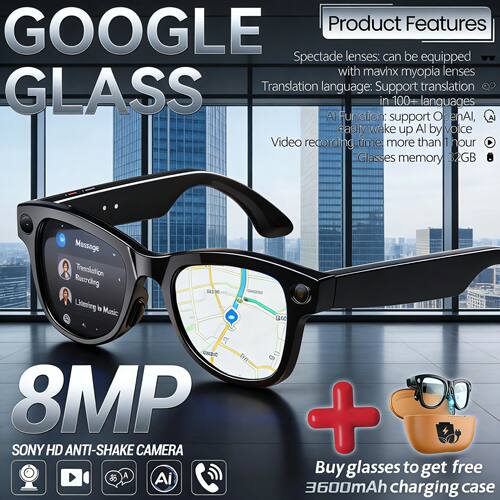 2026 New 3600mAh Large Capacity Smart Glasses 800W Pixel Ant