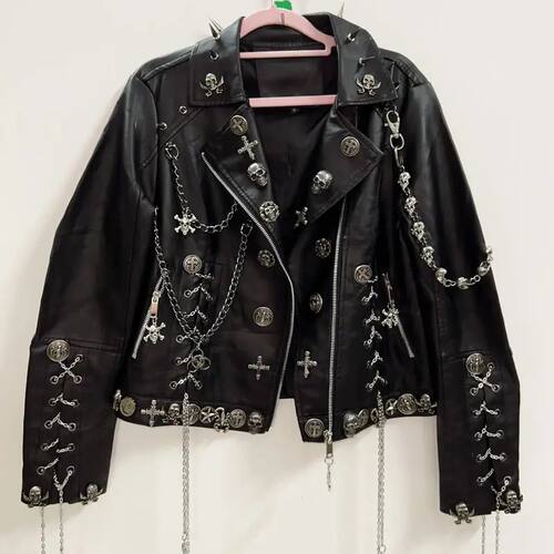 gothic y2k clothes  vintage Jacket Punk Jacket y2k Jacket y2