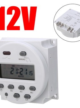 Timer Time Relay Switch AC/DC 12V 16A Programmable Digital E