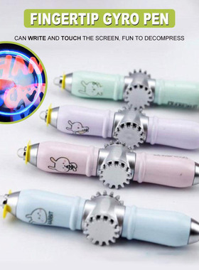 2 In 1 Creative Invisible Glow Fidget Spinner Pen Magic Fing