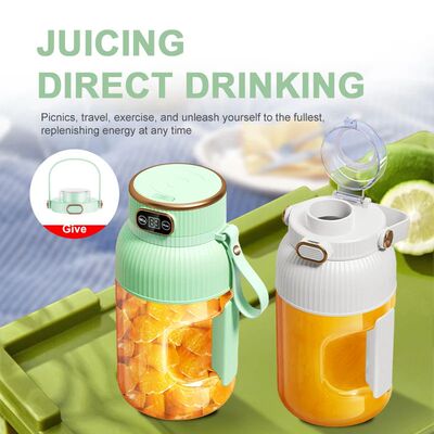 1000ML Portable Juicer Blender Fruit Juicer USB Charging Lem