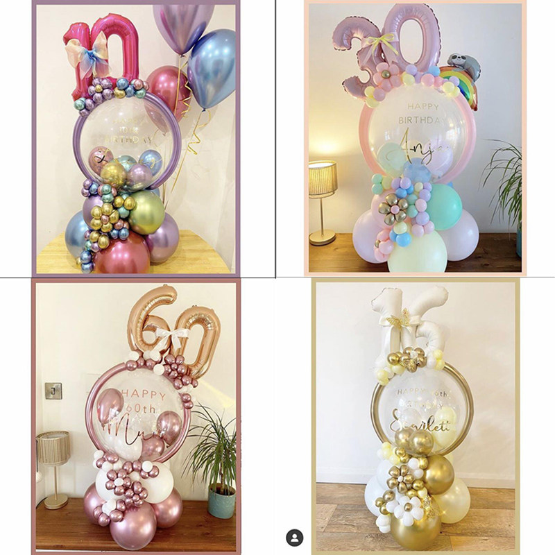 1set transparent globes clear balloon for kids birthday part