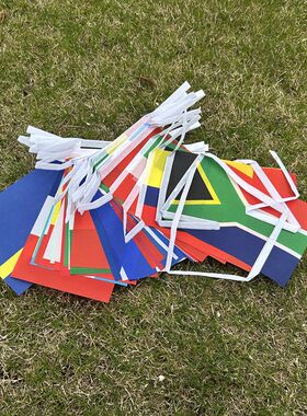 2026 football Cup Flag 14x21cm 42pcs Small World Flag Hangin