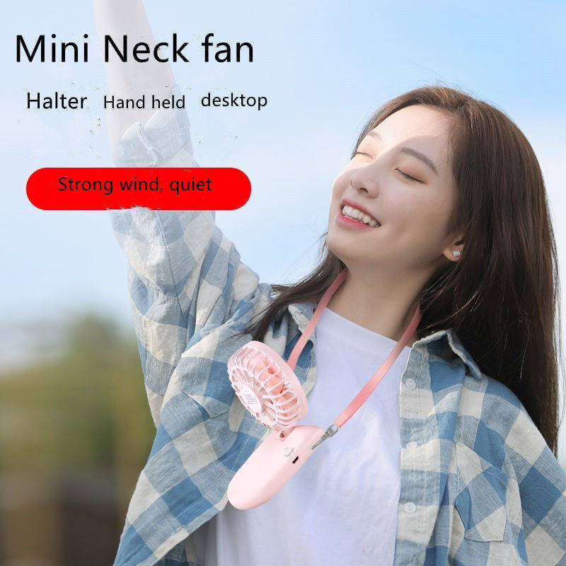 xiaomi new hanging neck foldable small electric fan portable