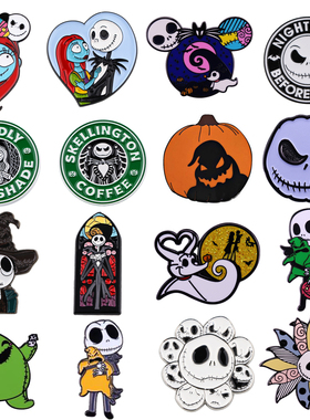 The Nightmare Before Christmas Anime Pins for Backpacks Badg