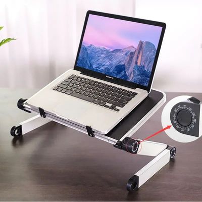 Adjustable Folding Laptop Desk Portable for Bed Table Notebo